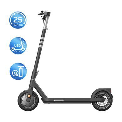 Електросамокат OKAI ES10-NEON Lite Black 9", 300(600)W, 7.8Ah, 30km, 25km\h, 20%, NFC, App,15kg (ES10-B) [800002]