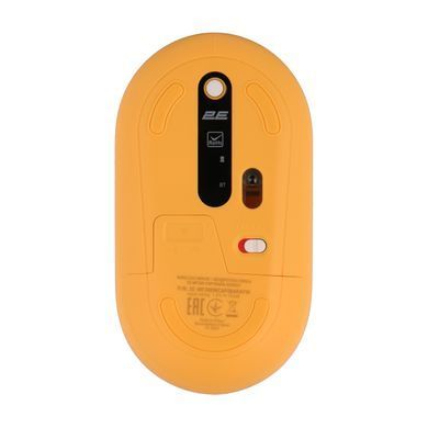 Миша 2E MF300 CAPYBARA:SUNSET Silent WL BT, жовтий (2E-MF300WCAPIBARAYW) [104085]