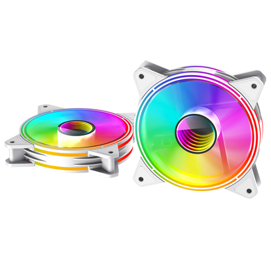 Кулер для корпуса GAMEMAX (FN-12Rainbow-Q-Infinity WT) [303429]