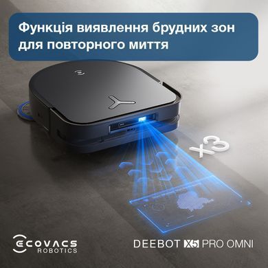 Робот-пилосос Ecovacs Deebot Ozmo X5 Pro Omni (DDX39) Black (X5PRO OMNI DDX39 BL) [610513]