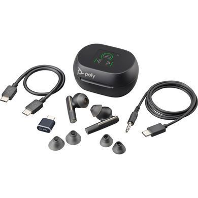 Навушники TWS Poly Voyager Free 60+ Earbuds + BT700C + TSCHC Black (7Y8G4AA) [401872]
