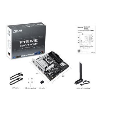 Материнcька плата ASUS PRIME B860M-A WIFI s1851 B860 4xDDR5 M.2 DP HDMI Wi-Fi BT mATX (90MB1JY0-M0EAY0) [109175]