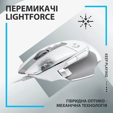 Миша Logitech G502 X White (910-006146) [606465]