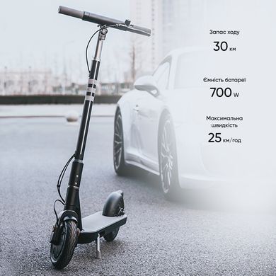 Електросамокат OKAI ES10-NEON Lite Black 9", 300(600)W, 7.8Ah, 30km, 25km\h, 20%, NFC, App,15kg (ES10-B) [800002]