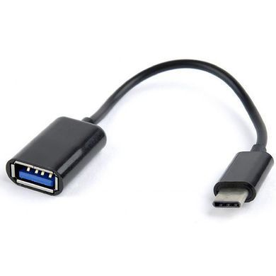 Кабель Cablexpert USB - USB Type-C V 2.0 (F/M), 0.2 м, чорний (AB-OTG-CMAF2-01) [603646]