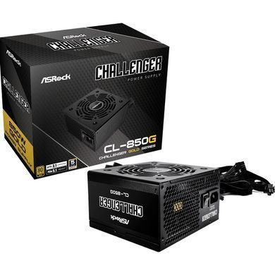БЖ 850W ASRock Challenger 120mm, 80+ Gold, Retail (CL-850G) [403440]