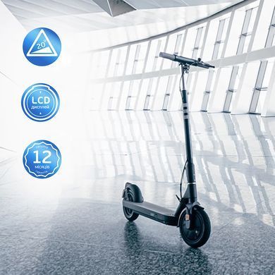 Електросамокат OKAI ES10-NEON Lite Black 9", 300(600)W, 7.8Ah, 30km, 25km\h, 20%, NFC, App,15kg (ES10-B) [800002]