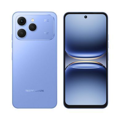 Смартфон TECNO Spark 40 (KM5n) 6.67" 8/256ГБ, 2SIM, 5200мА&bull;год, Mirage Blue (4894947091582) [111485]