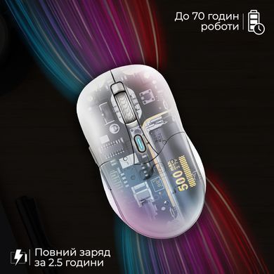 Миша бездротова Promate Samo White (samo.white) [606627]