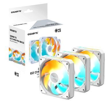 Вентилятор Gigabyte EZ Chain Fan 120 Ice 3-Pack White (GP-GBT EZFAN1203 ICE) [615526]