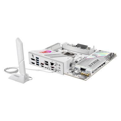 Материнcька плата ASUS ROG STRIX B850-G GAMING WIFI sAM5 B850 4xDDR5 M.2 HDMI DP WiFi BT mATX білий (90MB1M30-M0EAY0) [109239]
