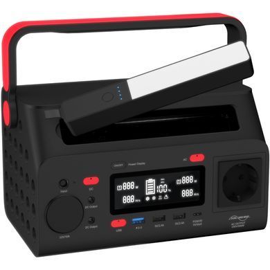 Зарядна станція Energizer 300Вт (293Вт/г) DC, Li-ion, MPPT, QI-10W, USB-C PD 60Вт, ліхтар (PPS300W2) [404668]