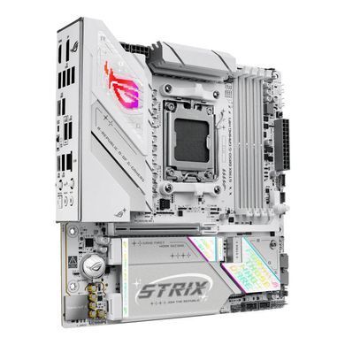 Материнcька плата ASUS ROG STRIX B850-G GAMING WIFI sAM5 B850 4xDDR5 M.2 HDMI DP WiFi BT mATX білий (90MB1M30-M0EAY0) [109239]