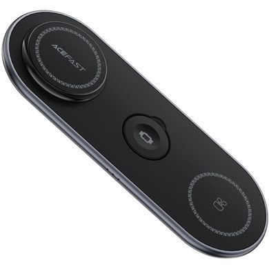 Зарядний пристрій Wireless QI 3in1 15W E19 Qi2 Acefast (6974316283096) [402159]