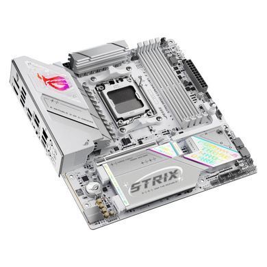 Материнcька плата ASUS ROG STRIX B850-G GAMING WIFI sAM5 B850 4xDDR5 M.2 HDMI DP WiFi BT mATX білий (90MB1M30-M0EAY0) [109239]