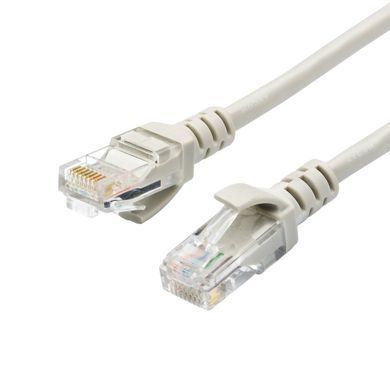 Патч-корд литий, UTP, RJ45, Cat.5e, 7.5m, сірий (9165) [610692]