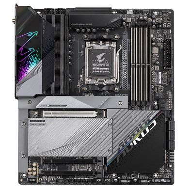 Материнська плата GIGABYTE X670E AORUS MASTER sAM5 X670 4xDDR5 M.2 HDMI DP Wi-Fi BT mATX (X670E_AORUS_MASTER) [109115]