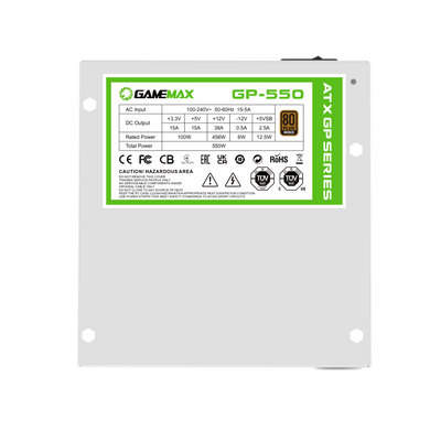 Блок живлення GAMEMAX (GP-550-White) [304220]