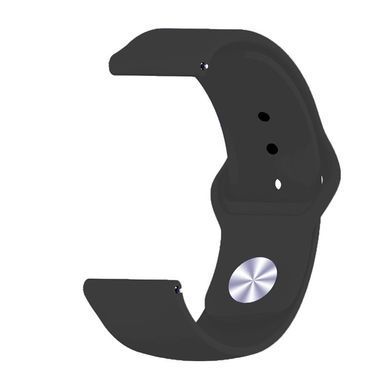 Силіконовий ремінець BeCover для Xiaomi iMi KW66/Mi Watch Color/Haylou LS01/Watch S1 Active Black (706356) [604766]
