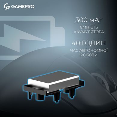 Миша бездротова GamePro Asgard Thor Black (GM023B) [611594]