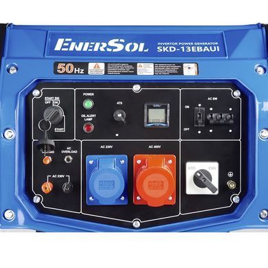 Генератор дизельний інверторний EnerSol 230/400В 12/13кВт електростартер 160кг (SKD-13EBAUI) [111460]