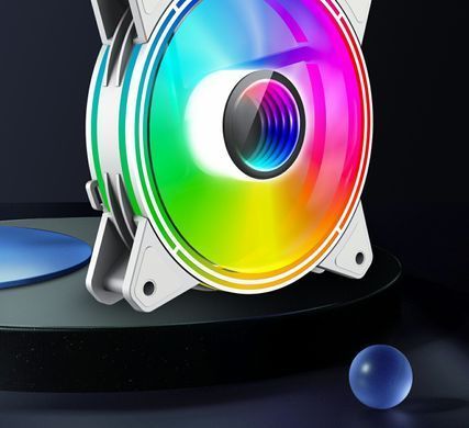 Кулер для корпуса GAMEMAX (FN-12Rainbow-Q-Infinity WT) [303429]