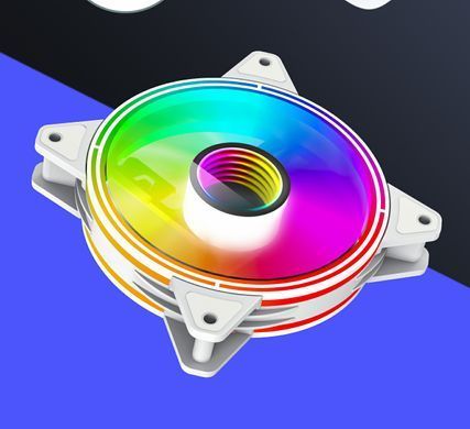 Кулер для корпуса GAMEMAX (FN-12Rainbow-Q-Infinity WT) [303429]