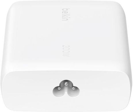 Зарядний пристрій мережевий Belkin 200Вт 4хUSB-С GAN PD PPS, білий (WCH015VFWH) [108398]