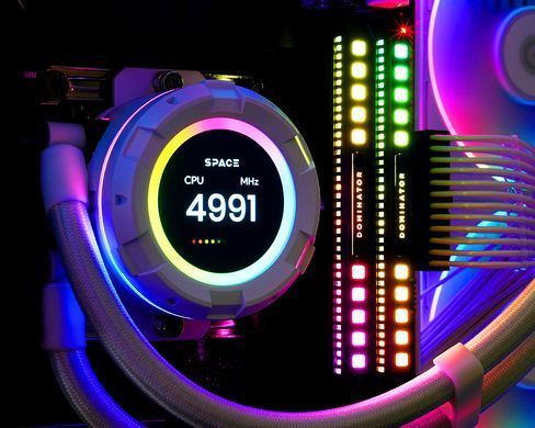 Система водяного охолодження ID-Cooling Space LCD (SL360 WHITE) [608948]