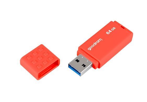 Флеш-накопичувач USB3.2 64GB Goodram UME3 Orange (UME3-0640O0R11) (UME3-0640O0R11 ) [607097]