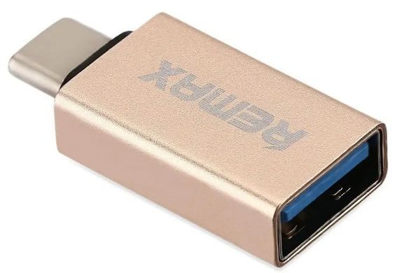 Адаптер Remax Glance USB-USB Type-C RA-OTG1 Gold (6954851289753) [604147]