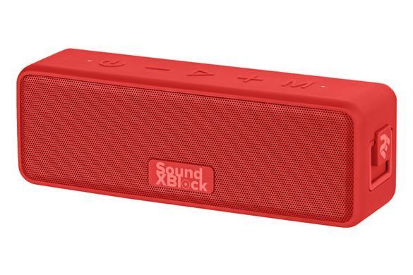 Портативна акустична система 2E SoundXBlock 20Вт, BT 5.0, MP3 TWS, IPX7, Червоний (2E-BSSXBWRD) [113285]