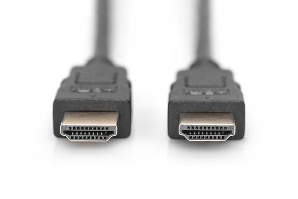 Кабель DIGITUS HDMI (M/M), High speed/Ethernet, 1м, чорний (AK-330107-010-S) [109950]