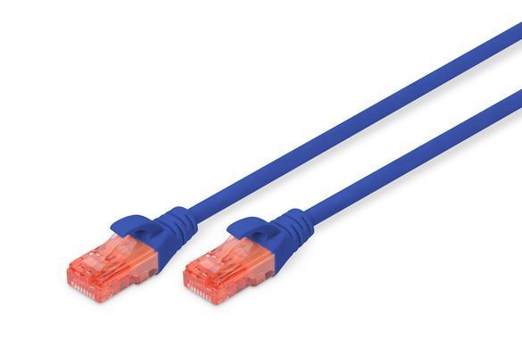 Патч-корд DIGITUS CAT 6 UTP, 0.5м, AWG 26/7, Cu, LSZH, синій (DK-1617-005/B) [109823]