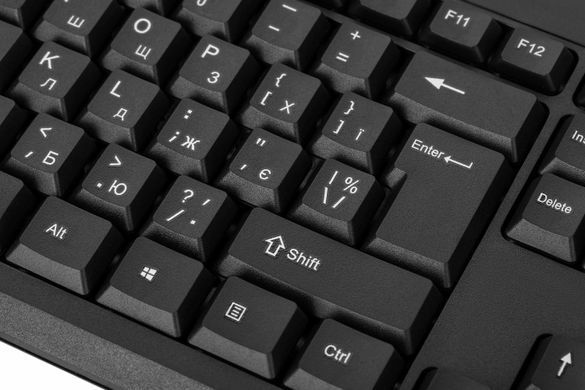 Комплект клавіатура та миша 2E MK401 USB-A, EN/UK, чорний (2E-MK401UB_UA) [103585]
