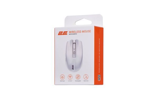Миша 2E MF270 Rechargeable, White LED, WL, білий (2E-MF270WWH) [104019]