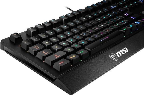 Клавіатура мембранна MSI Vigor GK20 UA 104key, USB-A, EN/UKR/RU, ColorLED, чорний (S11-04UA208-CL) [103535]