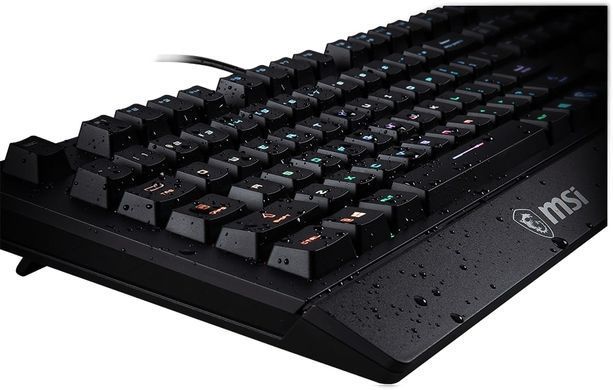 Клавіатура мембранна MSI Vigor GK20 UA 104key, USB-A, EN/UKR/RU, ColorLED, чорний (S11-04UA208-CL) [103535]