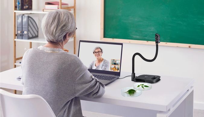 Документ-камера AVer U50+, 4K, А3, 16X digital zoom, 8 MP, LED Lamp, mic, USB, чорний (40AAPF03-BF5) [16912]