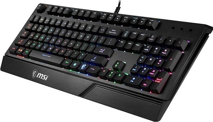 Клавіатура мембранна MSI Vigor GK20 UA 104key, USB-A, EN/UKR/RU, ColorLED, чорний (S11-04UA208-CL) [103535]