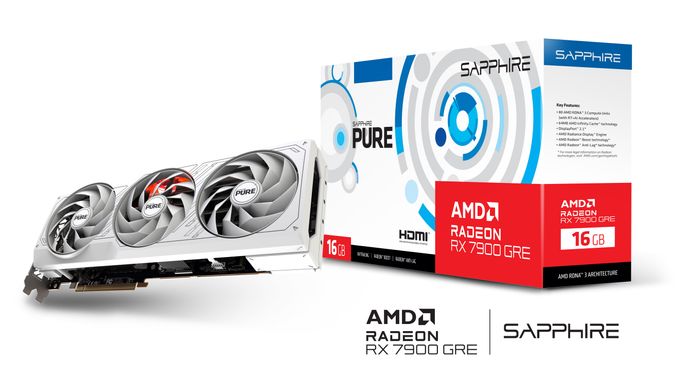 Відеокарта Sapphire Radeon RX 7900 GRE 16GB GDDR6 PURE GAMING OC (11325-03-20G)
