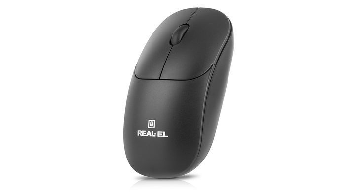 Миша бездротова REAL-EL RM-313 W Black (EL123200042) [606715]