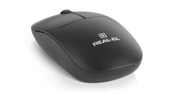 Миша бездротова REAL-EL RM-313 W Black (EL123200042) [606715]