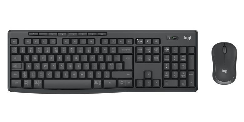 Комплект (клавіатура, мишка) бездротовий Logitech MK370 Graphite (920-012077) [500072]
