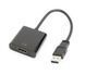 Адаптер Cablexpert USB3.0-HDMI, 0.15 м, чорний (A-USB3-HDMI-02) [611810], фото 1
