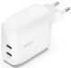 Зарядний пристрій мережевий Belkin 60Вт 2хUSB-С PD PPS, білий (WCB010VFWH) [108650], фото 1