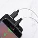 Кабель HOCO X21 Plus USB to Micro 2.4A, 1m, silicone, silicone connectors, Black+White (6931474711861) [804391], фото 4