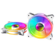 Кулер для корпуса GAMEMAX (FN-12Rainbow-Q-Infinity WT) [303429], фото 6