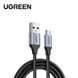 Кабель UGREEN US290 USB 2.0 A to Micro USB Cable Nickel Plating Aluminum Braid 2m (Black) (UGR-60148) [803335], фото 2