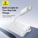 Зовнішній акумулятор Baseus Bipow 2 Digital Display Power Bank With Built-in USB-C Cable 20000mah 20W Moon White (P10077101213-01) [806527], фото 10